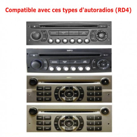 COMMANDE VOLANT Peugeot 607 2005-2012 - FAKRA AVEC radars de recul